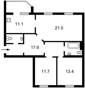 Apartment G-797592, Steshenko's Family (Strokacha Tymofiia), 3, Kyiv - Photo 3