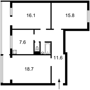 Квартира I-35174, Ярмолы Виктора, 28/32, Киев - Фото 5