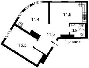 Квартира B-105235, Михновского Николая бульвар (Дружбы Народов бульвар), 2 корпус 1, Киев - Фото 3