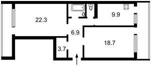 Квартира J-35960, Озерна (Солом'янка), 9, Київ - Фото 2