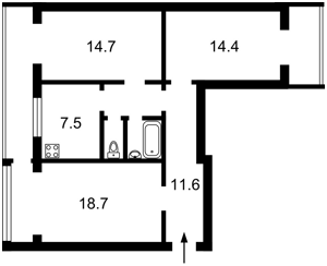 Apartment I-37276, Kochura Hryhoriia (Pyrohovskoho Oleksandra), 3, Kyiv - Photo 3