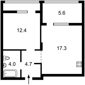 Квартира J-36042, Гарета Джонса (Хохловых Семьи), 12, Киев - Фото 6