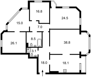 Квартира J-36031, Коновальца Евгения (Щорса), 32а, Киев - Фото 4