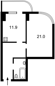 Квартира R-69558, Верхогляда Андрея (Драгомирова Михаила), 2а, Киев - Фото 7