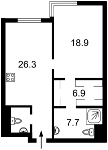 Квартира I-37337, Тютюнника Василия (Барбюса Анри), 39/2 корпус 2, Киев - Фото 4