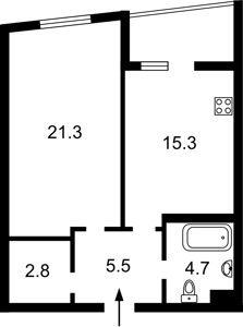 Квартира I-37345, Князя Романа Мстиславича (Жмаченко Генерала), 28, Киев - Фото 9