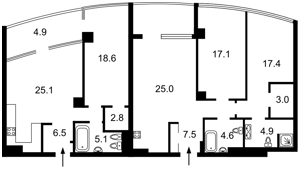 Квартира I-37352, Иоанна Павла II (Лумумбы Патриса), 12 корпус 1, Киев - Фото 2