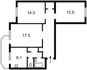 Квартира I-37374, Соловцова Николая, 3, Киев - Фото 4