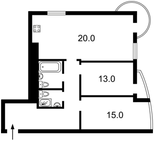 Квартира B-107558, Руденка Миколи бульв. (Кольцова бульв), 14а, Київ - Фото 6