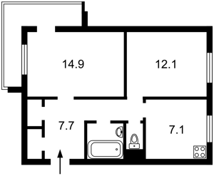 Квартира B-107622, Ереванская, 28а, Киев - Фото 3