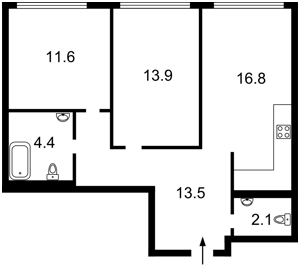 Квартира I-37403, Некрасова Виктора (Северо-Сырецкая), 8, Киев - Фото 4