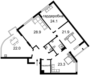 Квартира J-29637, Верхогляда Андрія (Драгомирова Михайла), 16, Київ - Фото 6