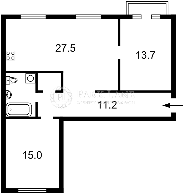 Квартира J-10779, Чикаленка Євгена (Пушкінська), 2-4/7, Київ - Фото 6